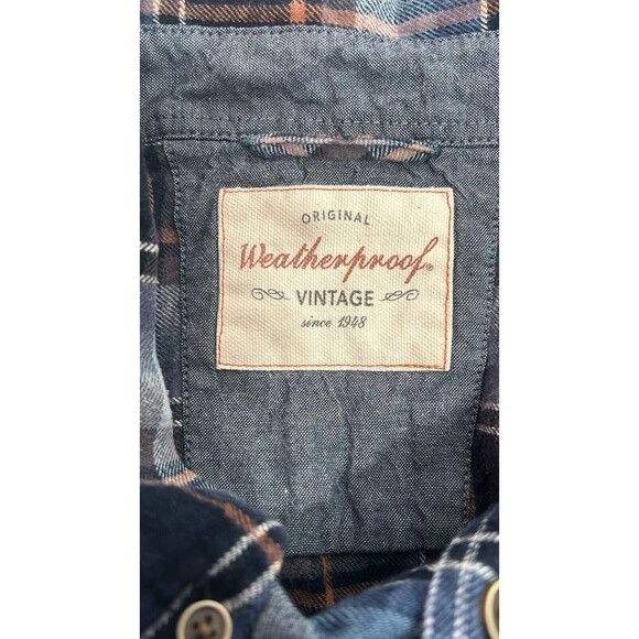 Weatherproof Vintage XL Plaid Flannel Shirt Button-Down Longsleeve‎ - Picture 3 of 7